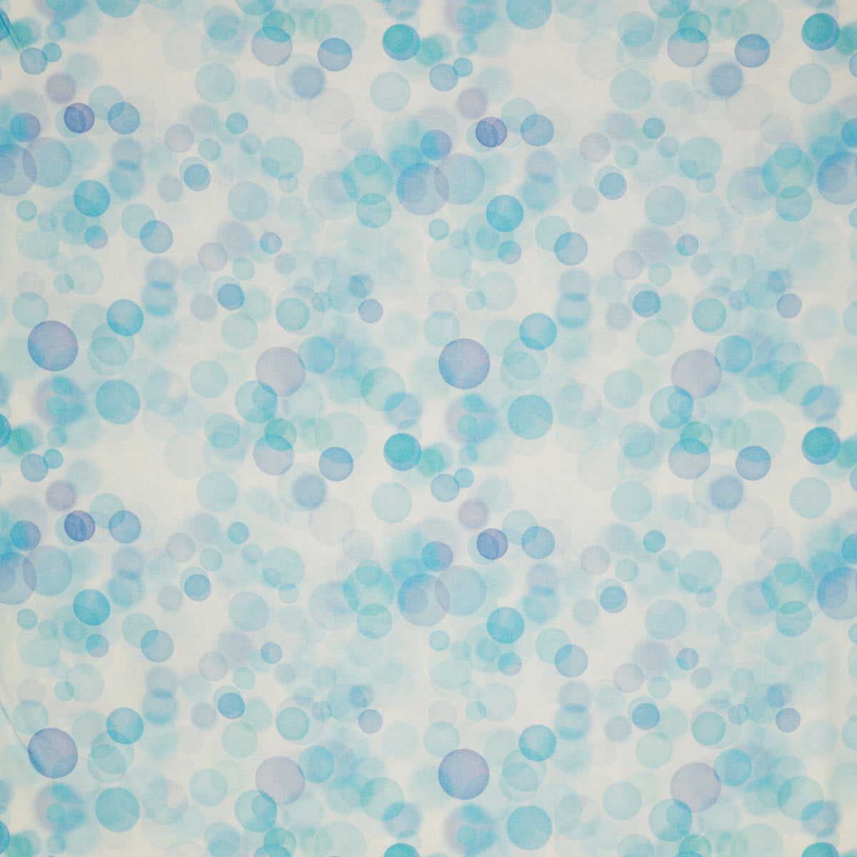 Swim With Me Fabric Collection - Watercolor Bubbles White/Blue