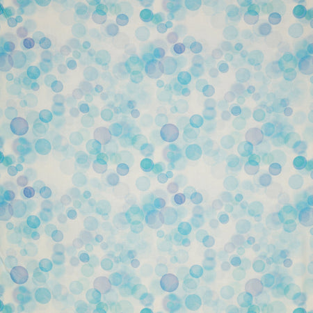 Swim With Me Fabric Collection - Watercolor Bubbles White/Blue