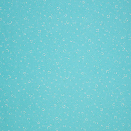 Swim With Me Fabric Collection - Bubbly Turquoise