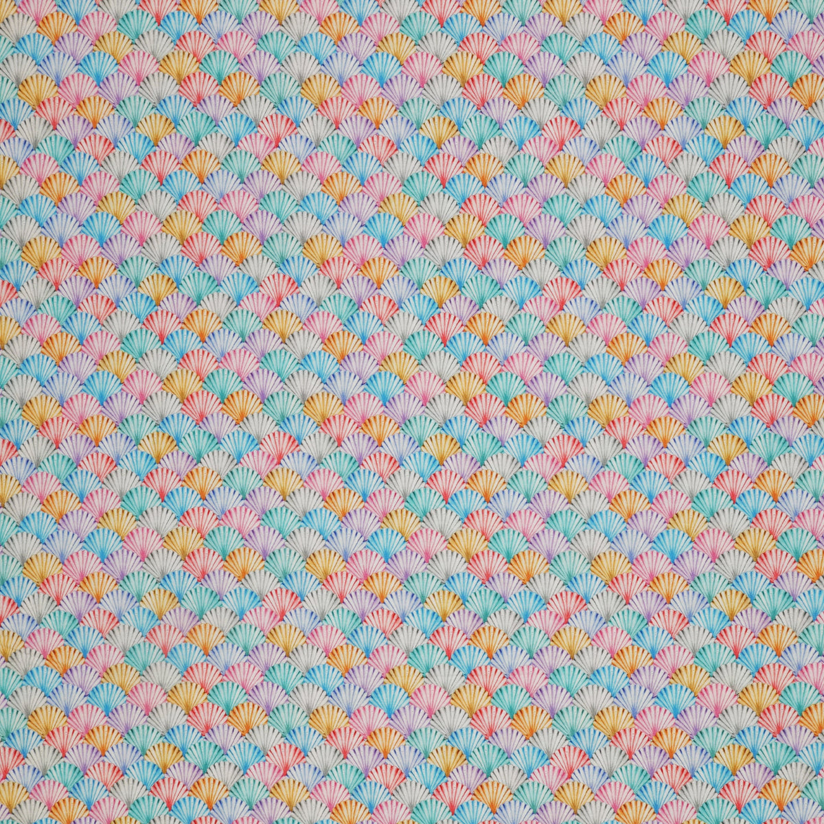 Swim With Me Fabric Collection - Scalloped Shells Multi