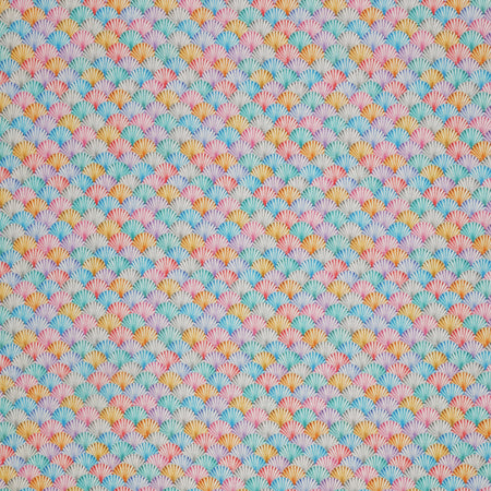 Swim With Me Fabric Collection - Scalloped Shells Multi