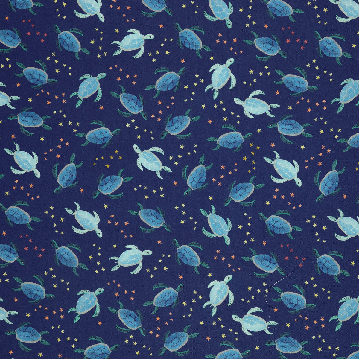 Swim With Me Fabric Collection - Sea Turtles Navy