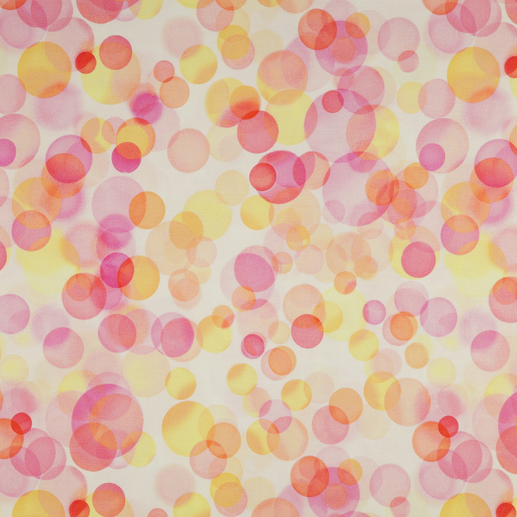 Bubbles 108" Wide Quilt Backing - Sherbet