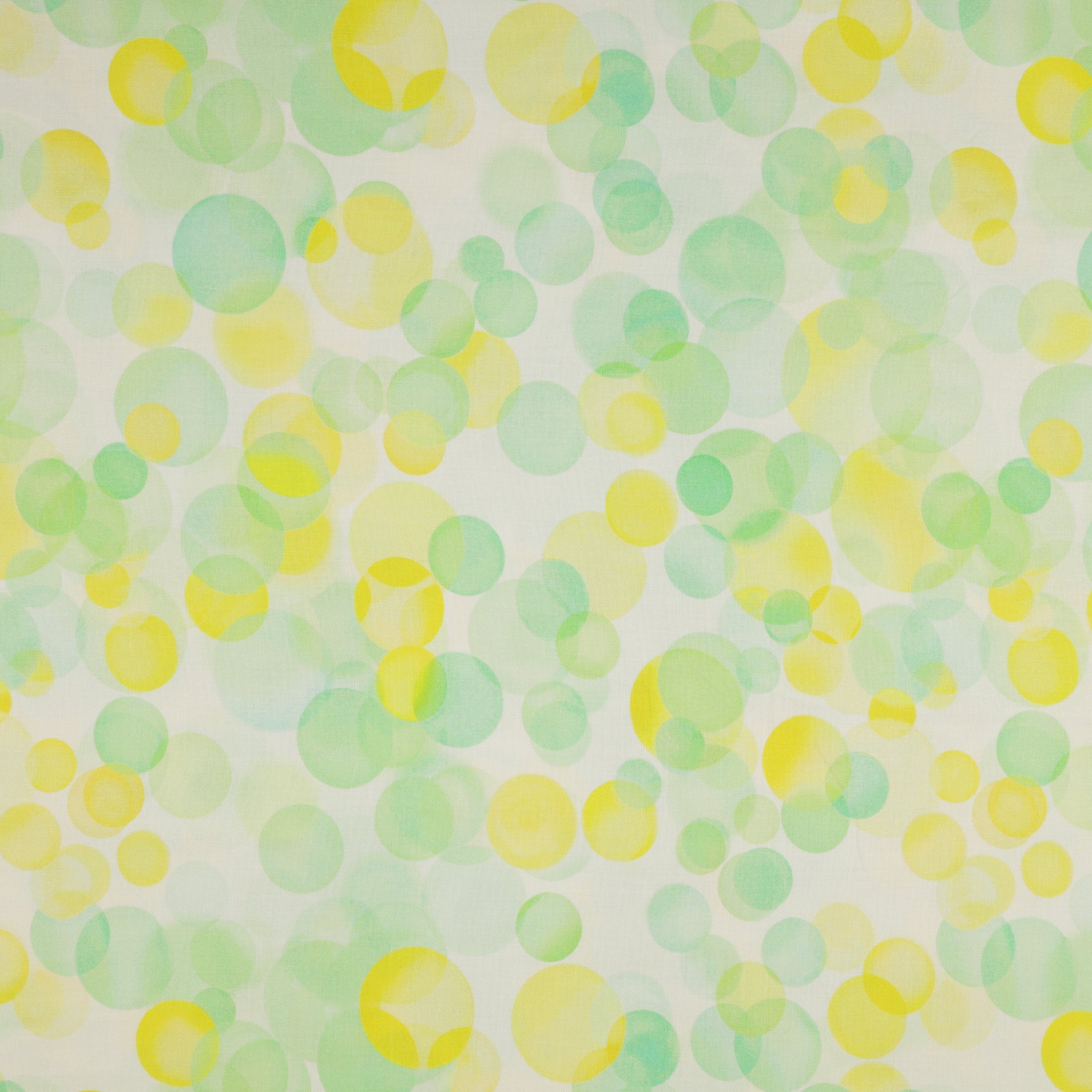 Bubbles 108" Wide Quilt Backing - Lemon/Lime