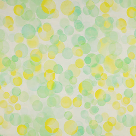 Bubbles 108" Wide Quilt Backing - Lemon/Lime