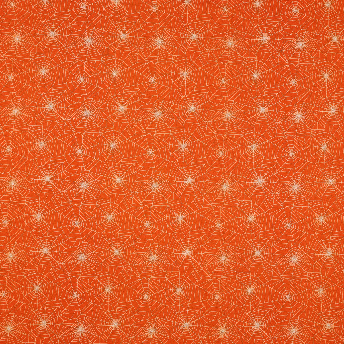 Ghostly Soiree Fabric Collection - Ghostly Cobwebs Orange
