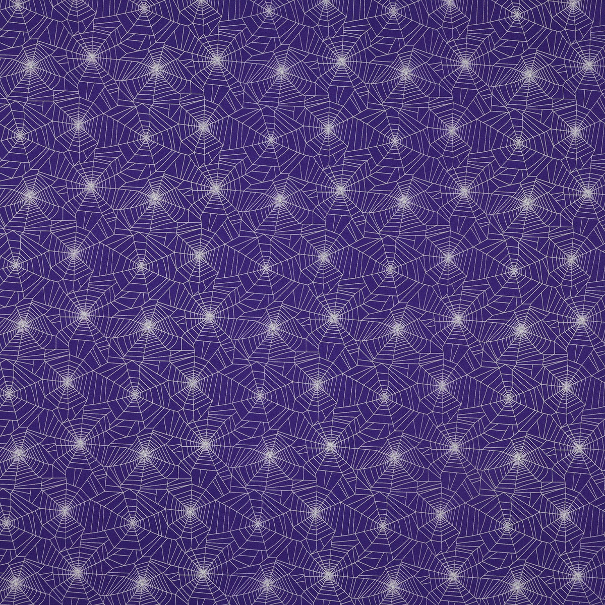 Ghostly Soiree Fabric Collection - Ghostly Cobwebs Purple