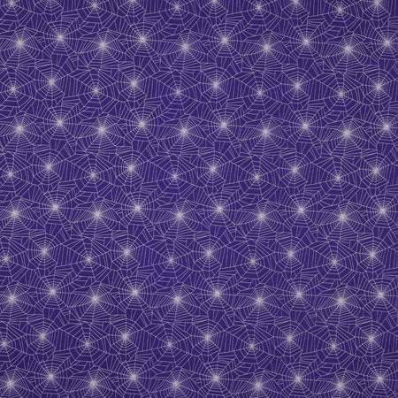 Ghostly Soiree Fabric Collection - Ghostly Cobwebs Purple