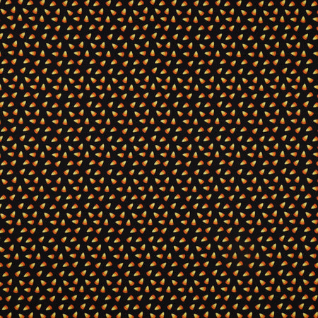 Ghostly Soiree Fabric Collection - Sweet Candy Corn Black