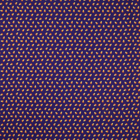 Ghostly Soiree Fabric Collection - Sweet Candy Corn Purple