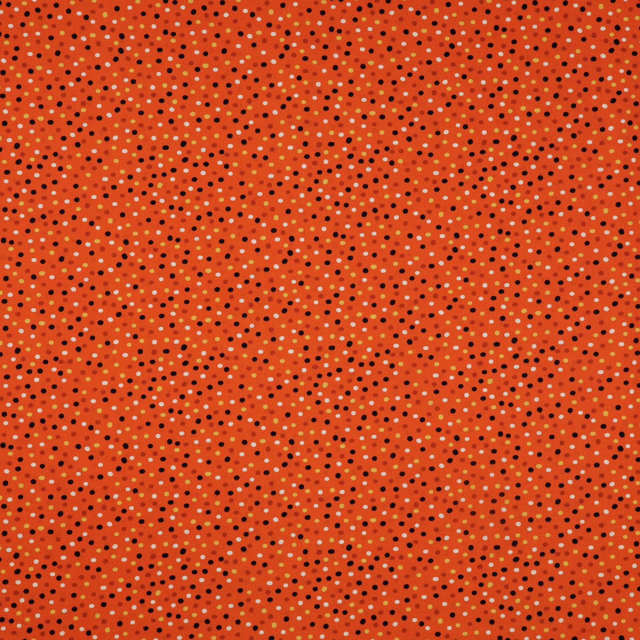 Ghostly Soiree Fabric Collection - Dot-Mania Orange