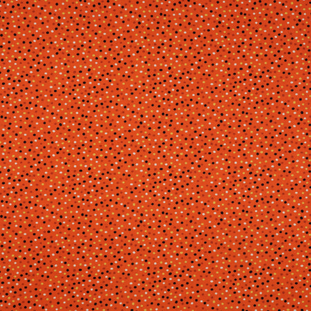 Ghostly Soiree Fabric Collection - Dot-Mania Orange