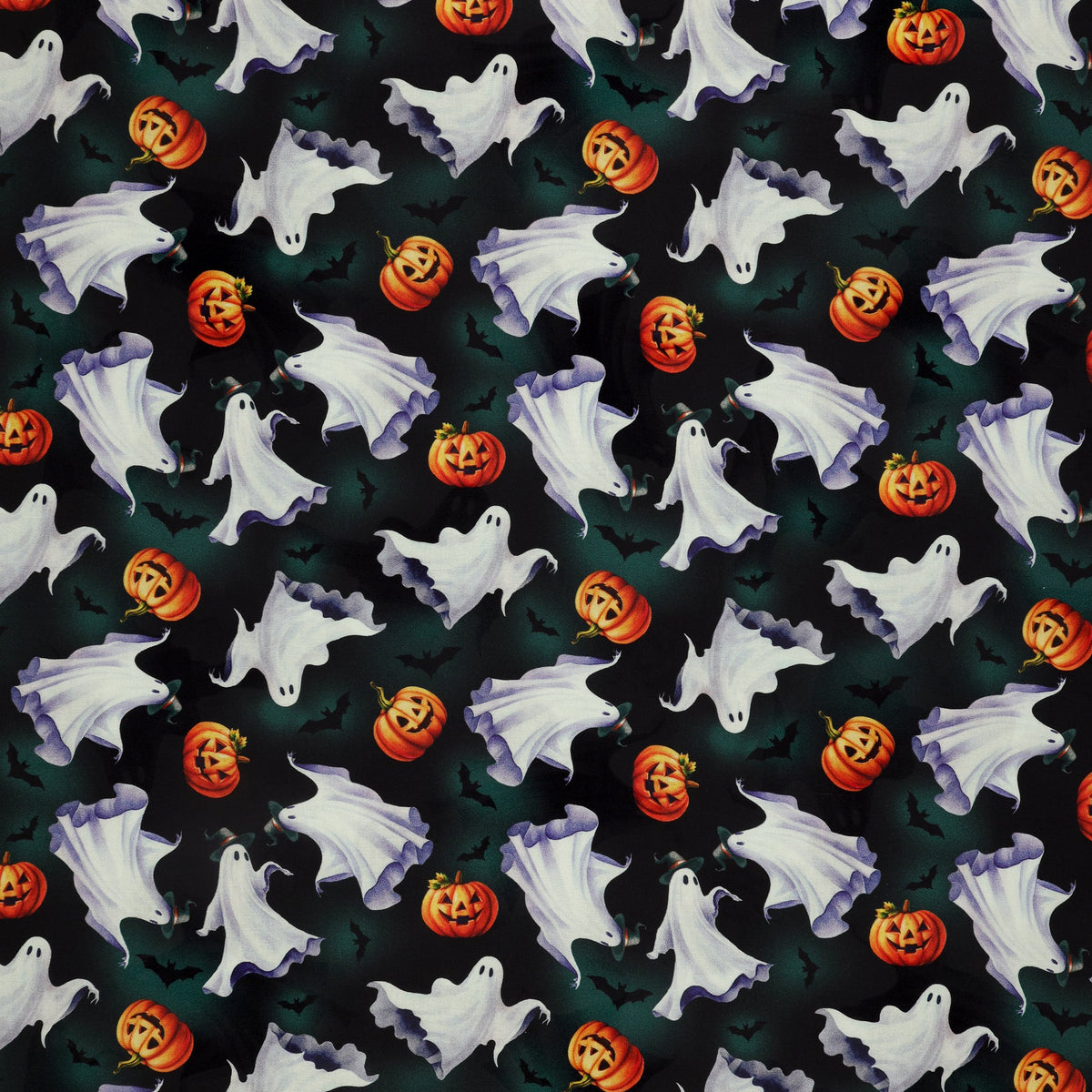Ghostly Soiree Fabric Collection - Ghostly Parade Black