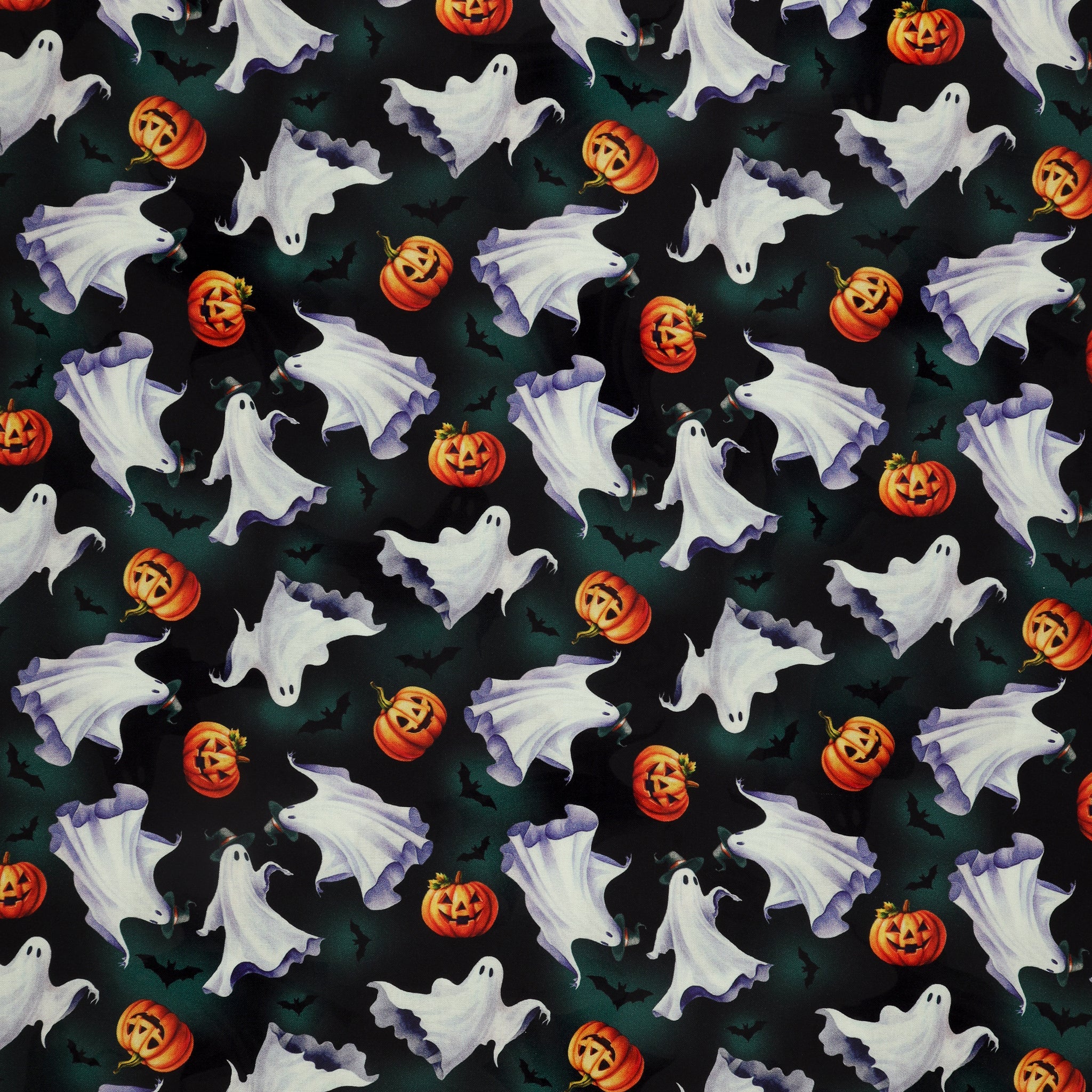 Ghostly Soiree Fabric Collection - Ghostly Parade Black