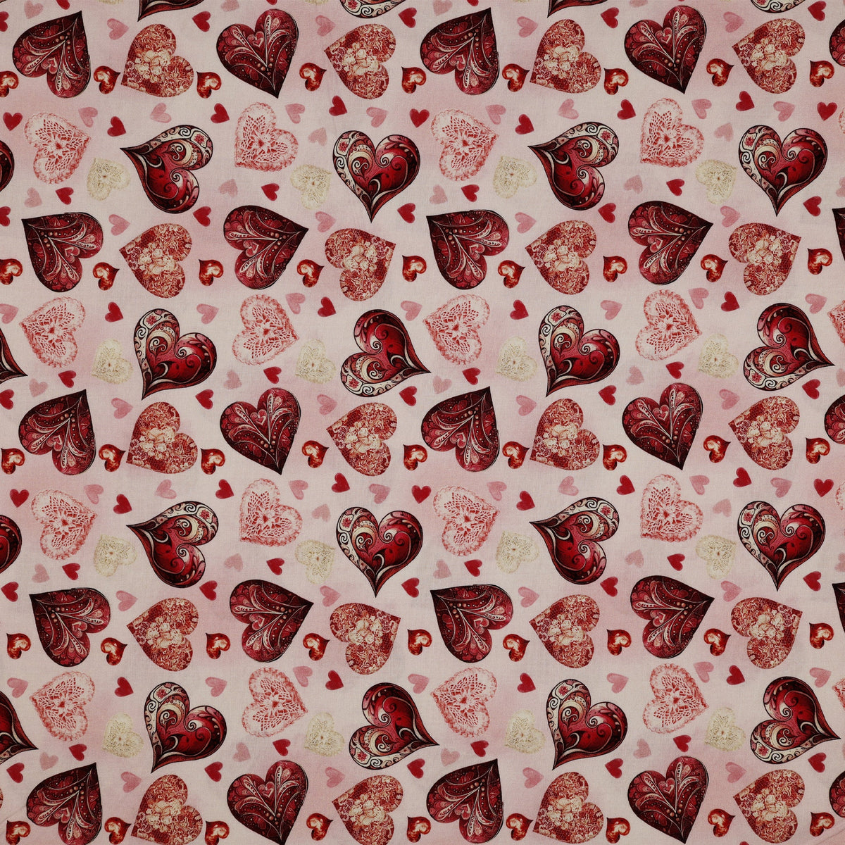 Cupid's Arrow Fabric Collection - Romantic Hearts Blush