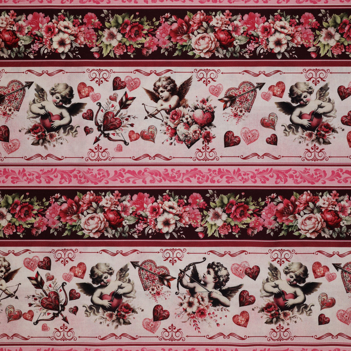 Cupid's Arrow Fabric Collection - Cupid's Arrow Stripe Multi
