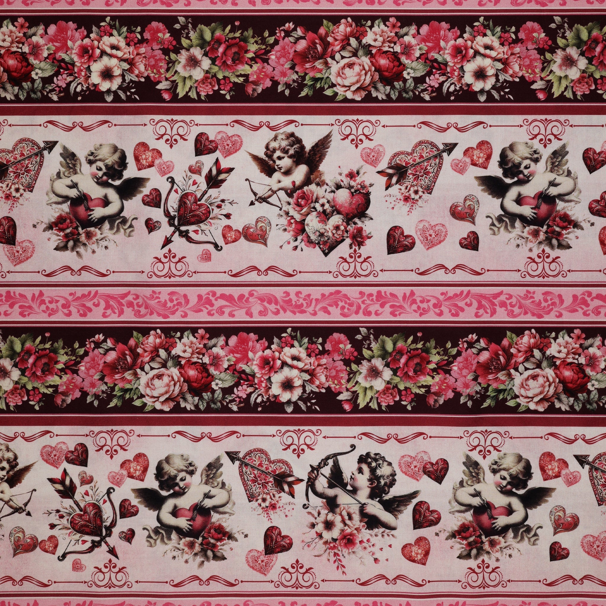 Cupid's Arrow Fabric Collection - Cupid's Arrow Stripe Multi