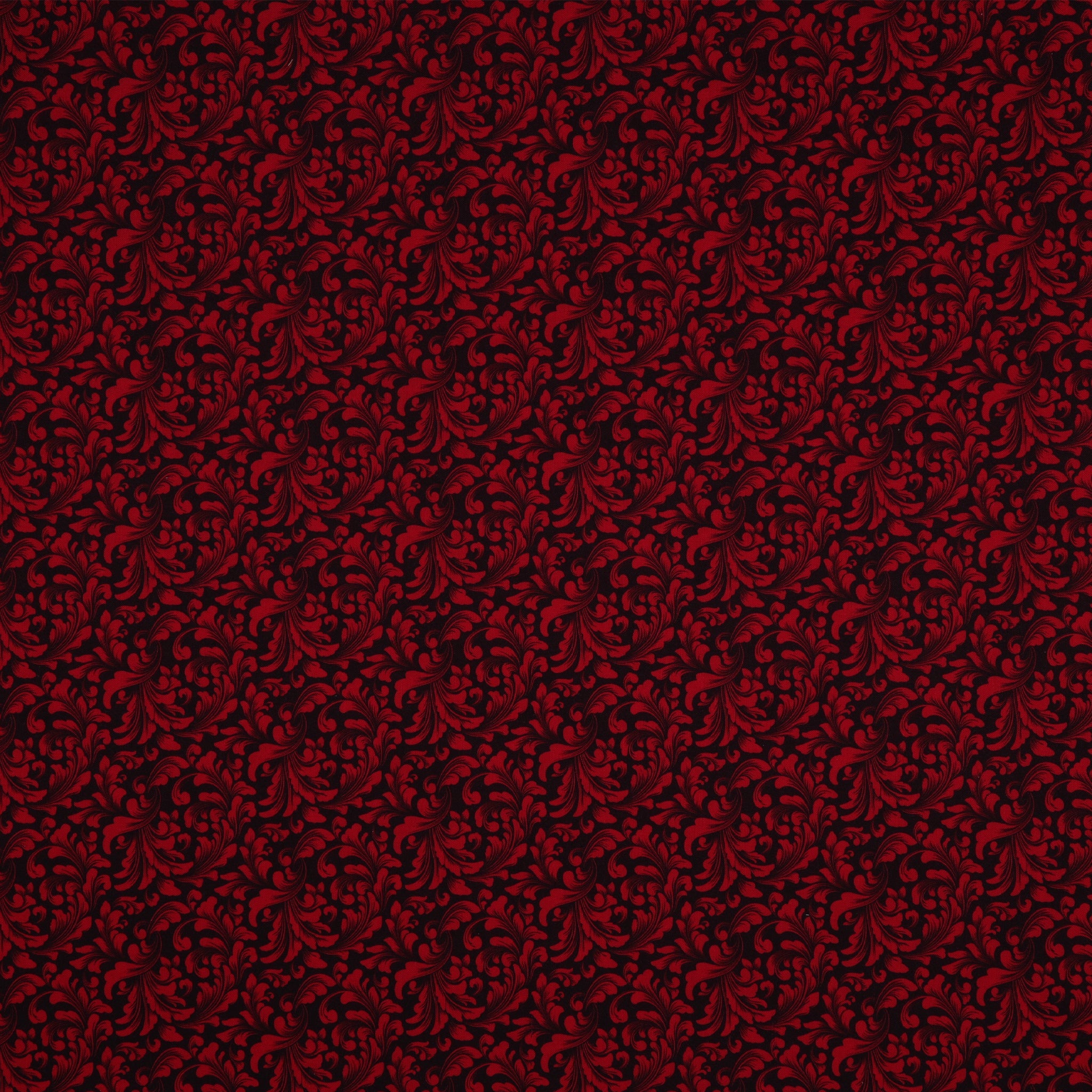 Cupid's Arrow Fabric Collection - Cherished Scrolls Red Velvet