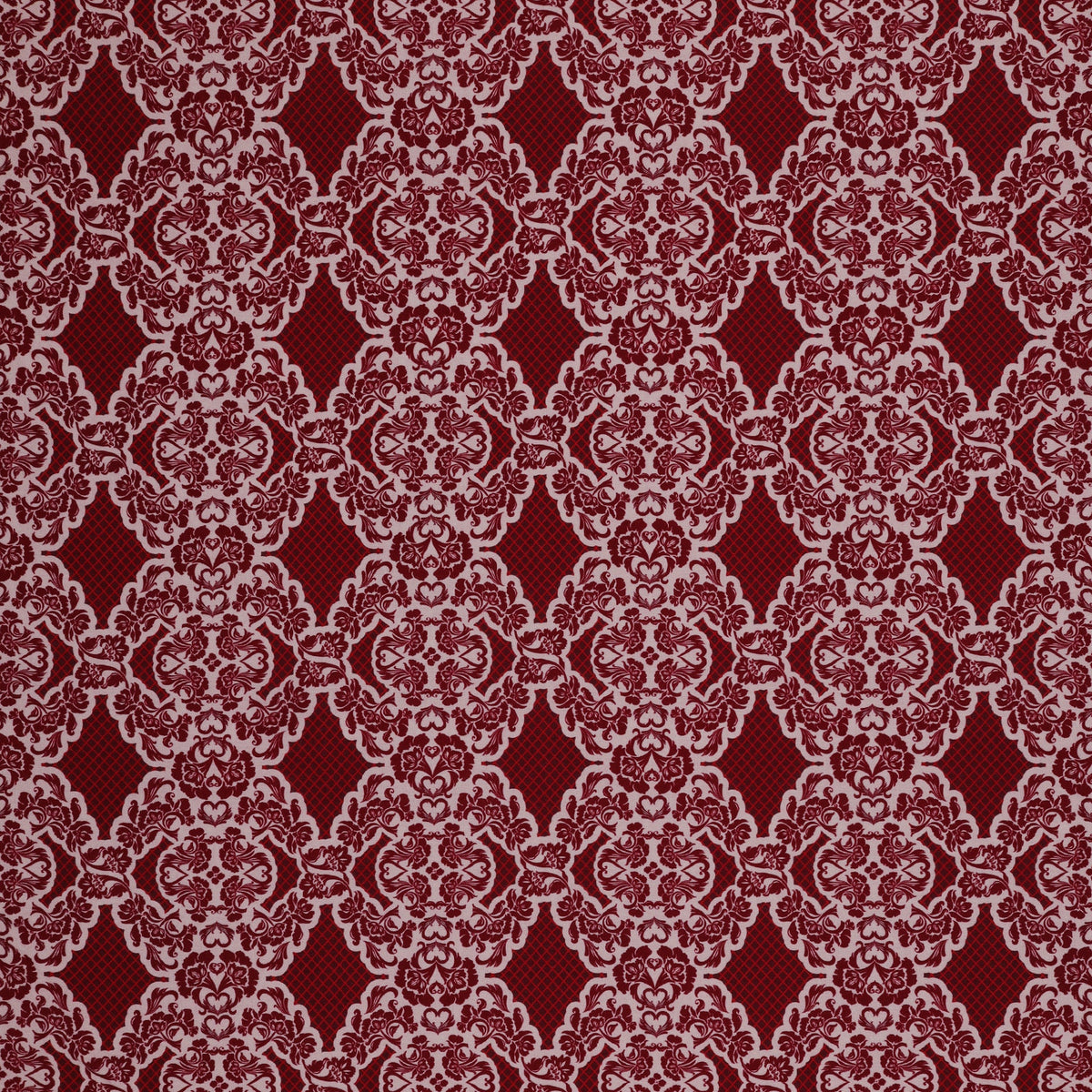 Cupid's Arrow Fabric Collection - Romantic Lace Red Velvet
