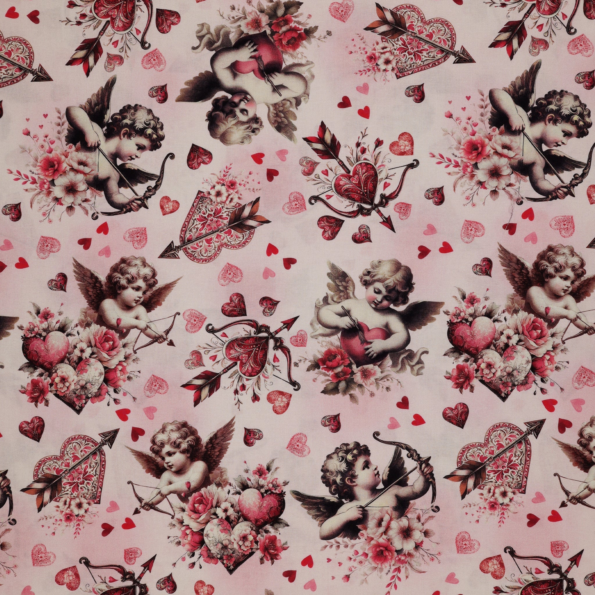 Cupid's Arrow Fabric Collection - Cherished Cupids Blush