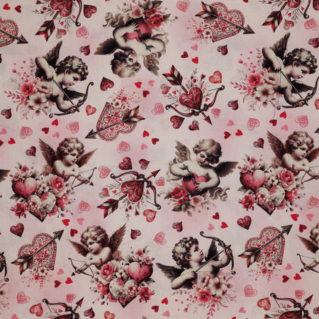 Cupid's Arrow Fabric Collection - Cherished Cupids Blush
