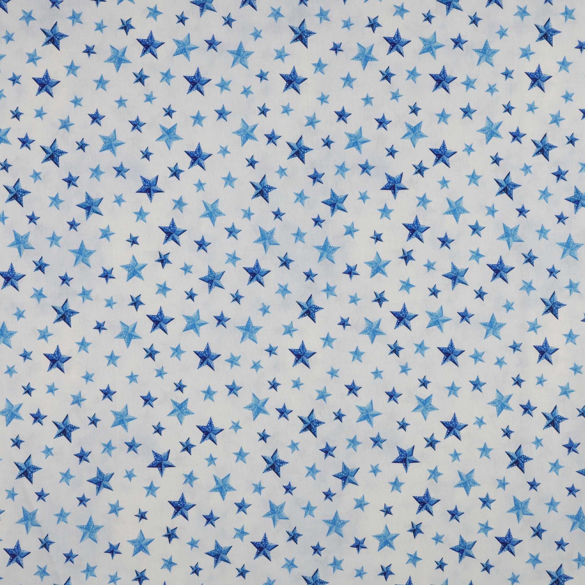 Red, White & Sweet Fabric Collection - Stars of Liberty Light Blue