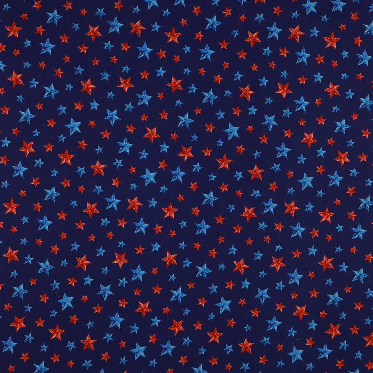 Red, White & Sweet Fabric Collection - Stars of Liberty Navy