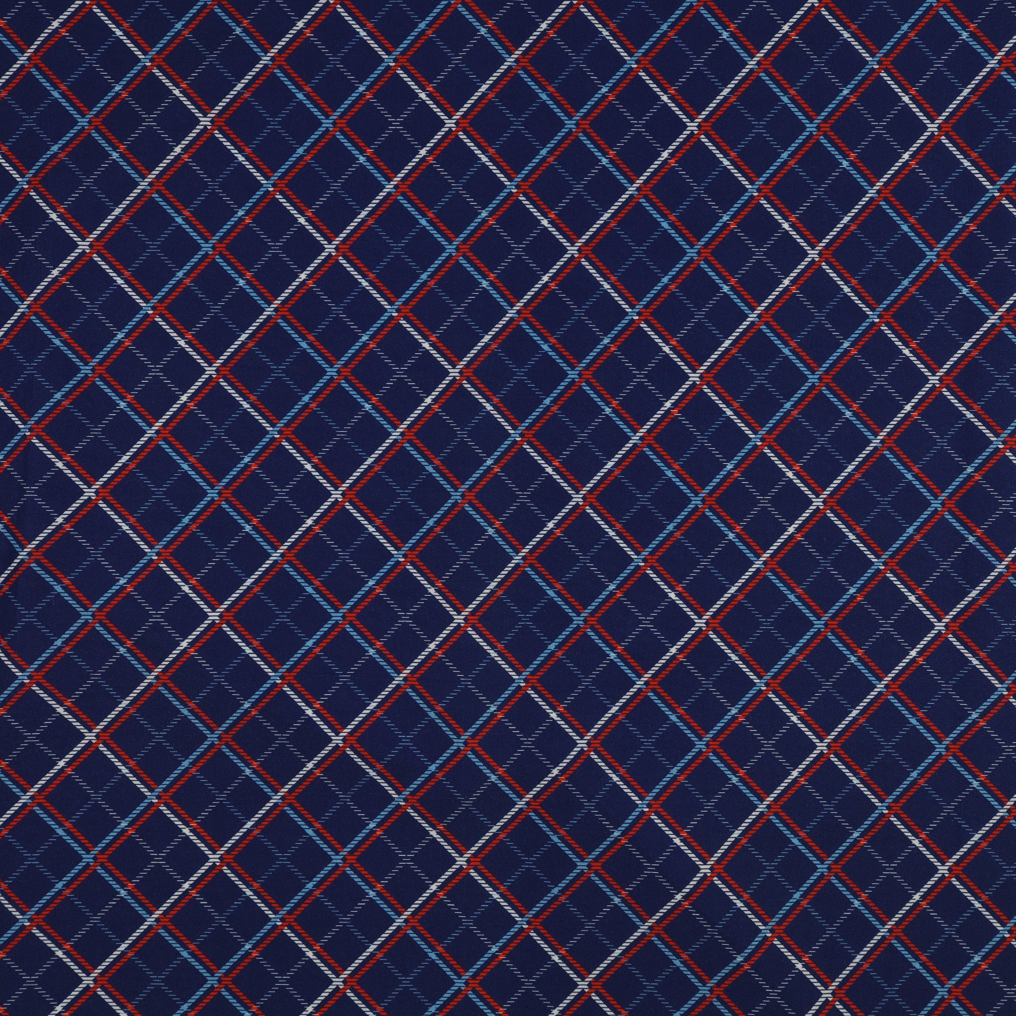 Red, White & Sweet Fabric Collection - Americana Plaid Navy