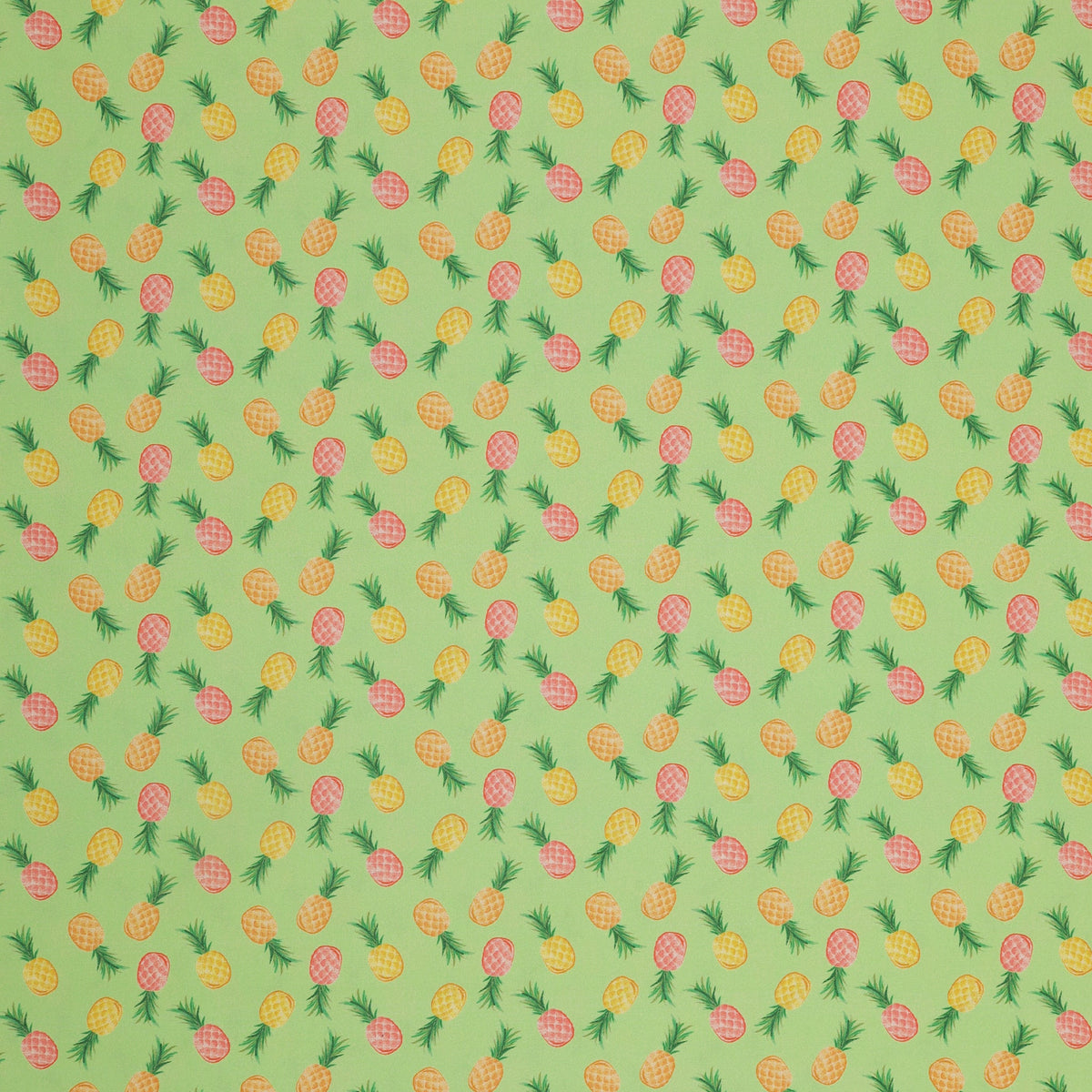 Tropical Splash Fabric Collection - Pineapple Party Green