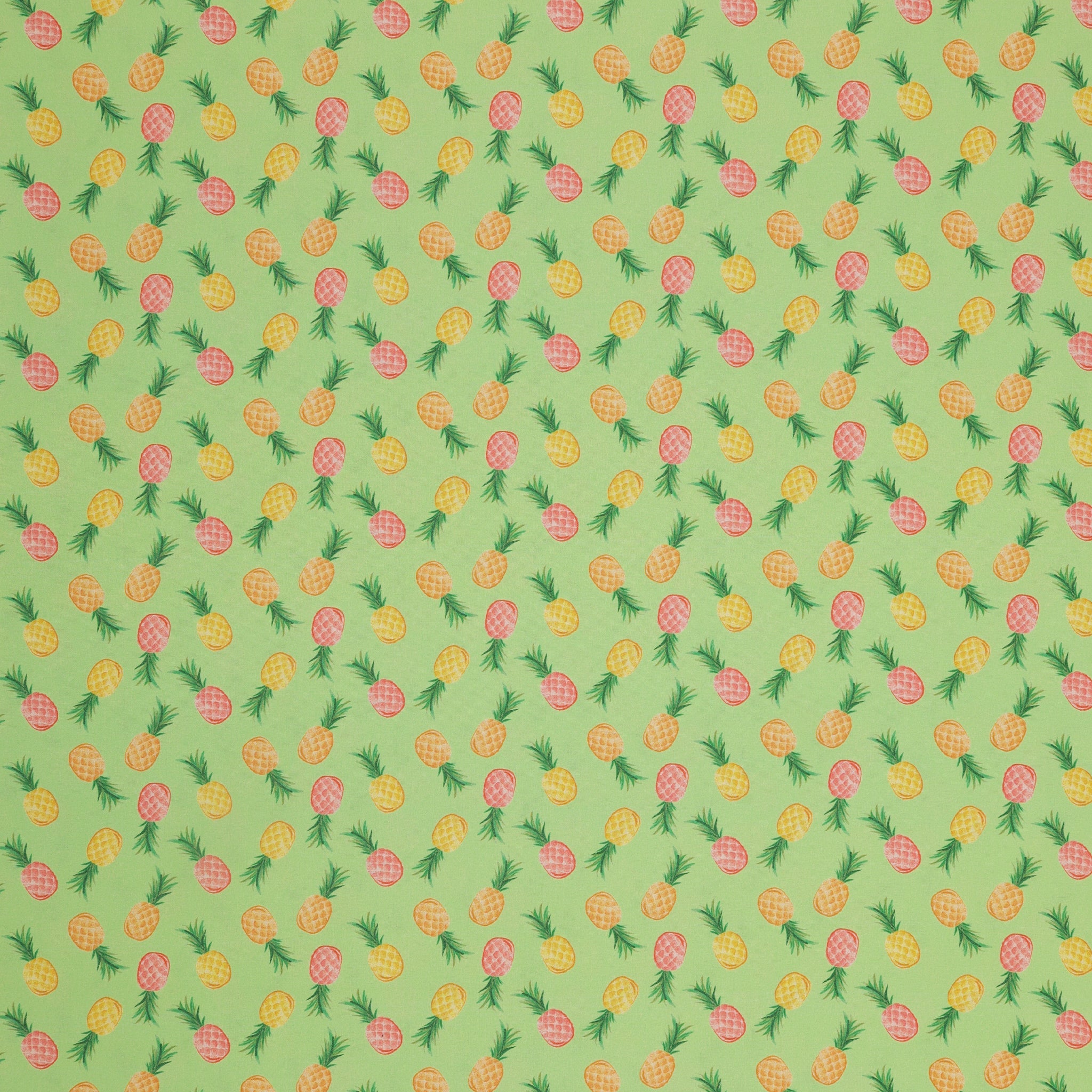 Tropical Splash Fabric Collection - Pineapple Party Green