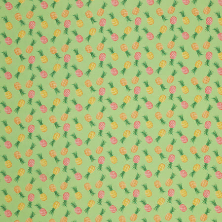 Tropical Splash Fabric Collection - Pineapple Party Green