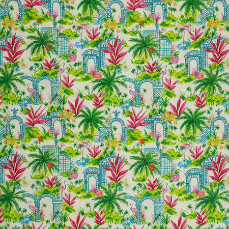 Tropical Splash Fabric Collection - Oasis White