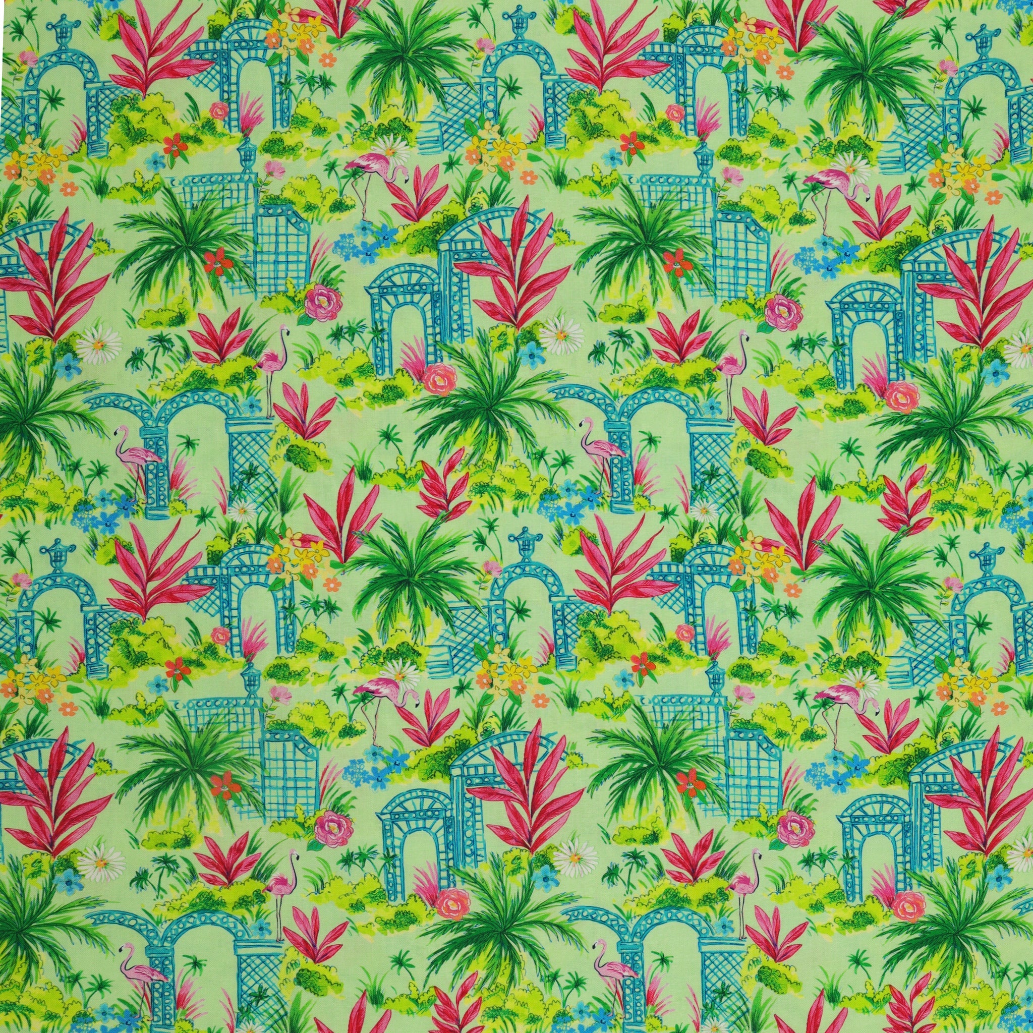 Tropical Splash Fabric Collection - Oasis Green