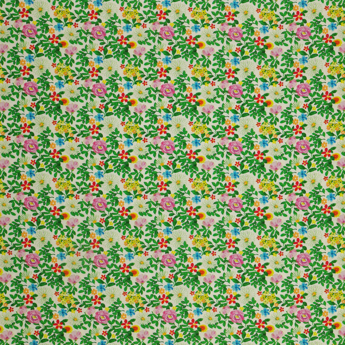 Tropical Splash Fabric Collection - Garden White