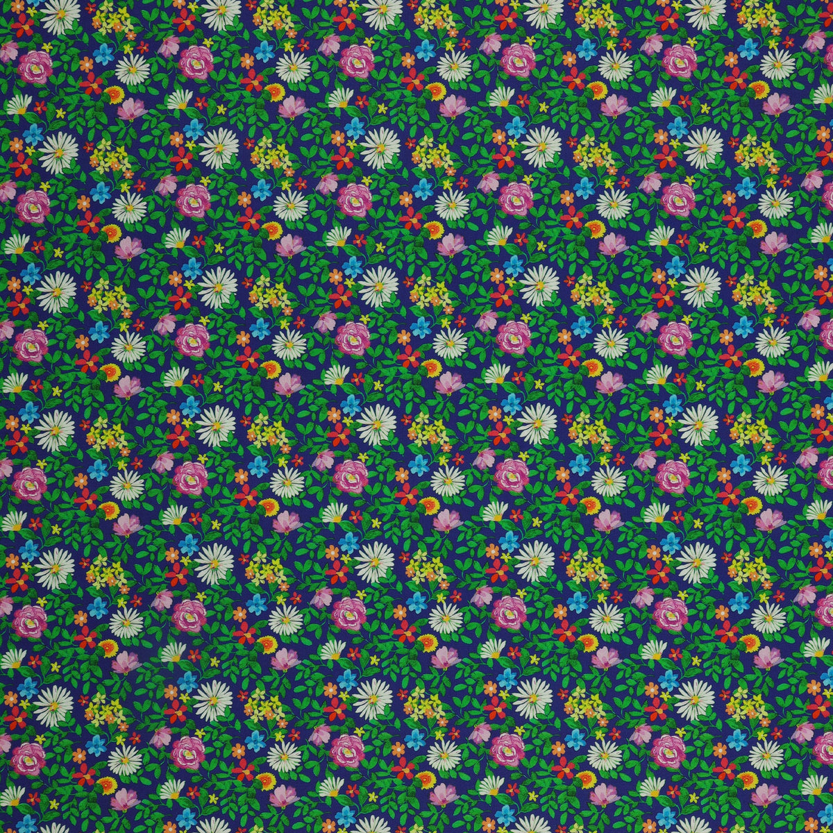 Tropical Splash Fabric Collection - Garden Navy
