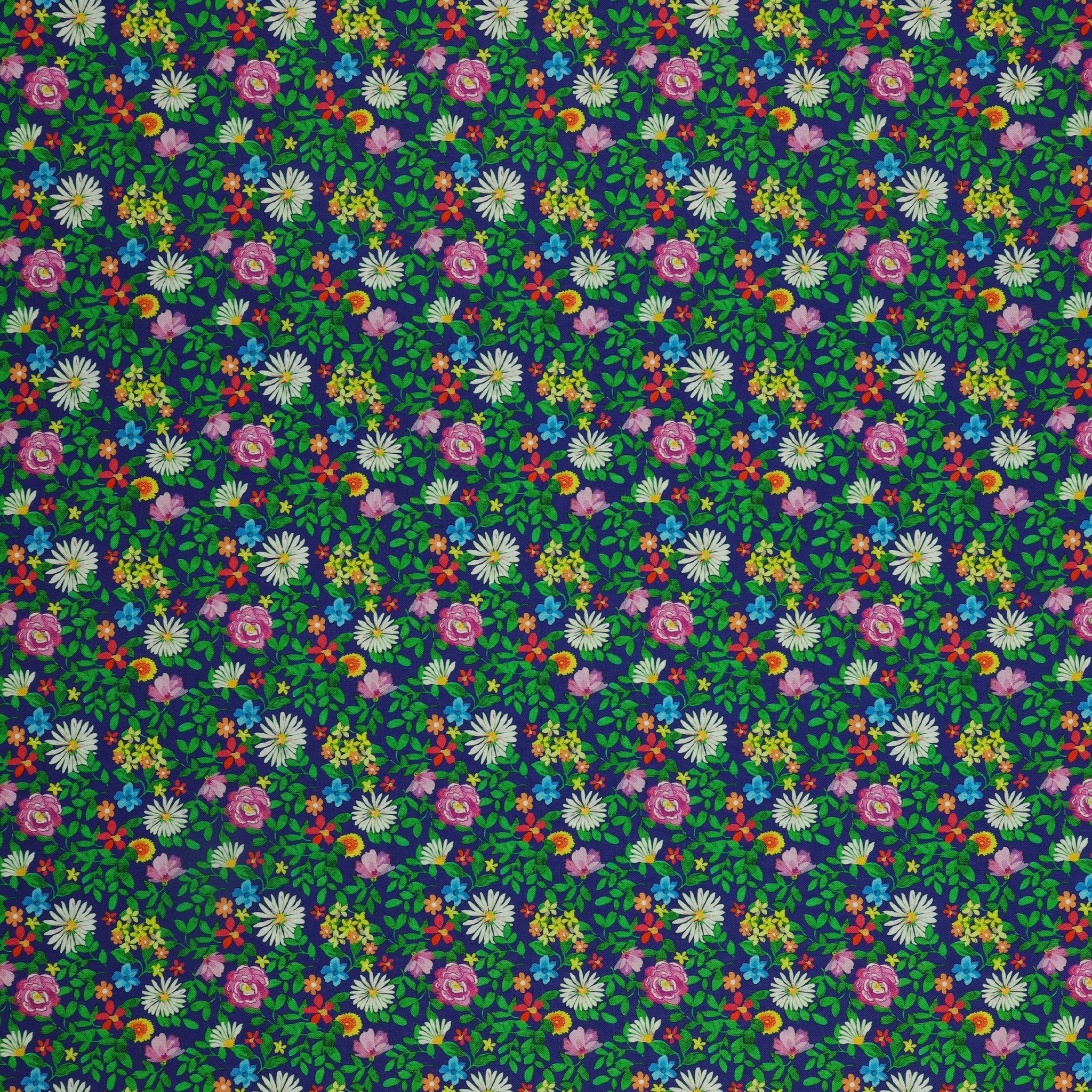 Tropical Splash Fabric Collection - Garden Navy