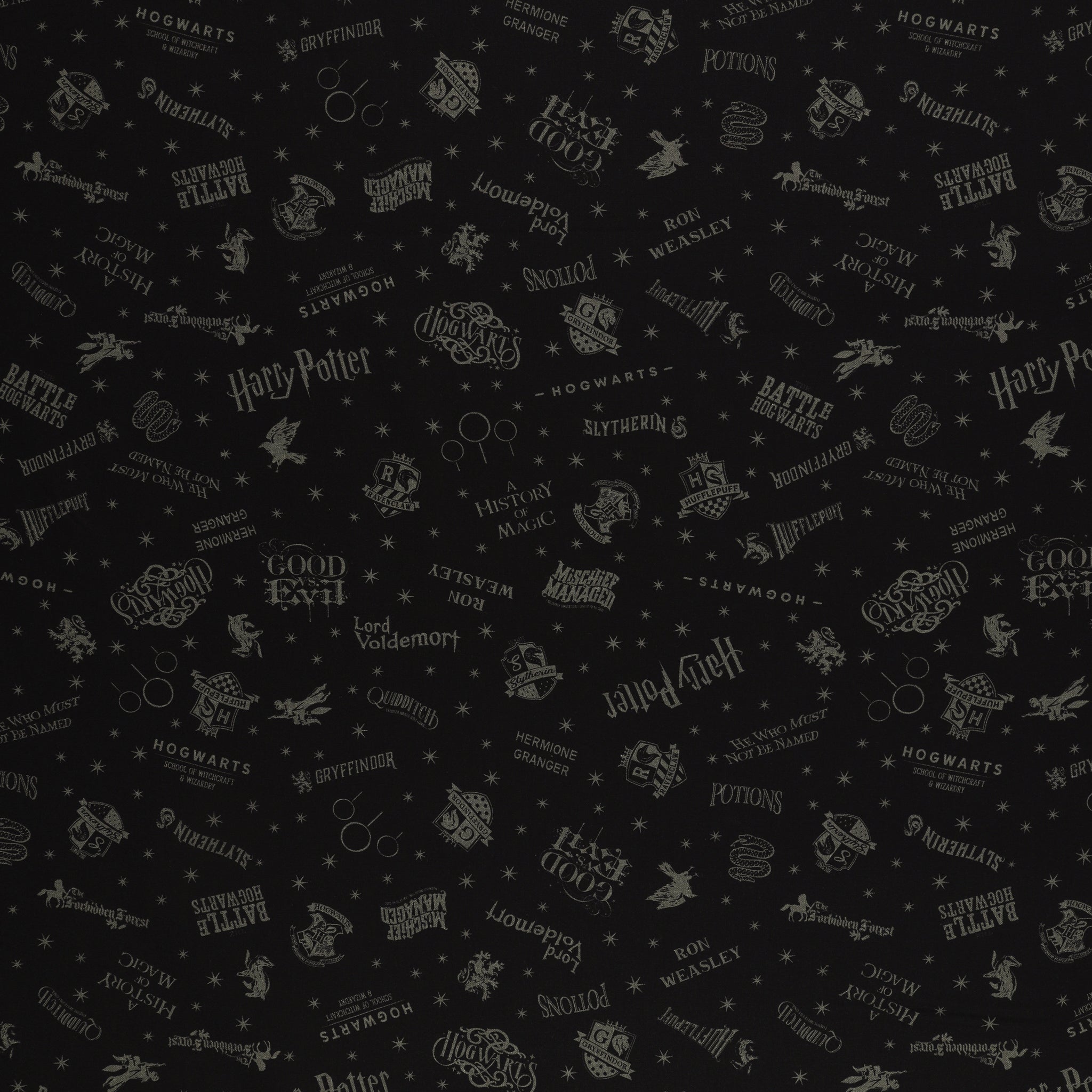 Harry Potter Fabric Collection - Shadow Words