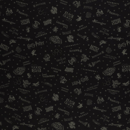 Harry Potter Fabric Collection - Shadow Words