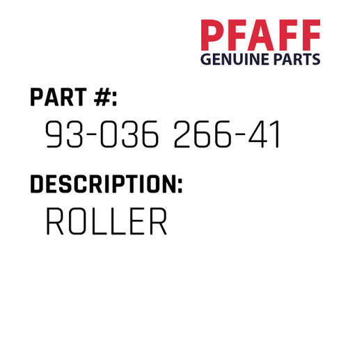 Roller - Pfaff #93-036 266-41