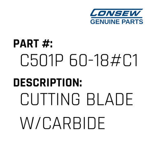 Cutting Blade W/Carbide - Consew #C501P 60-18#C1