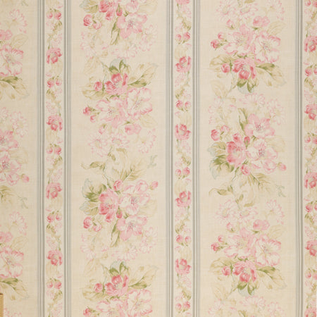 Beloved Fabric Collection - Apple Blossom Stripe Natural