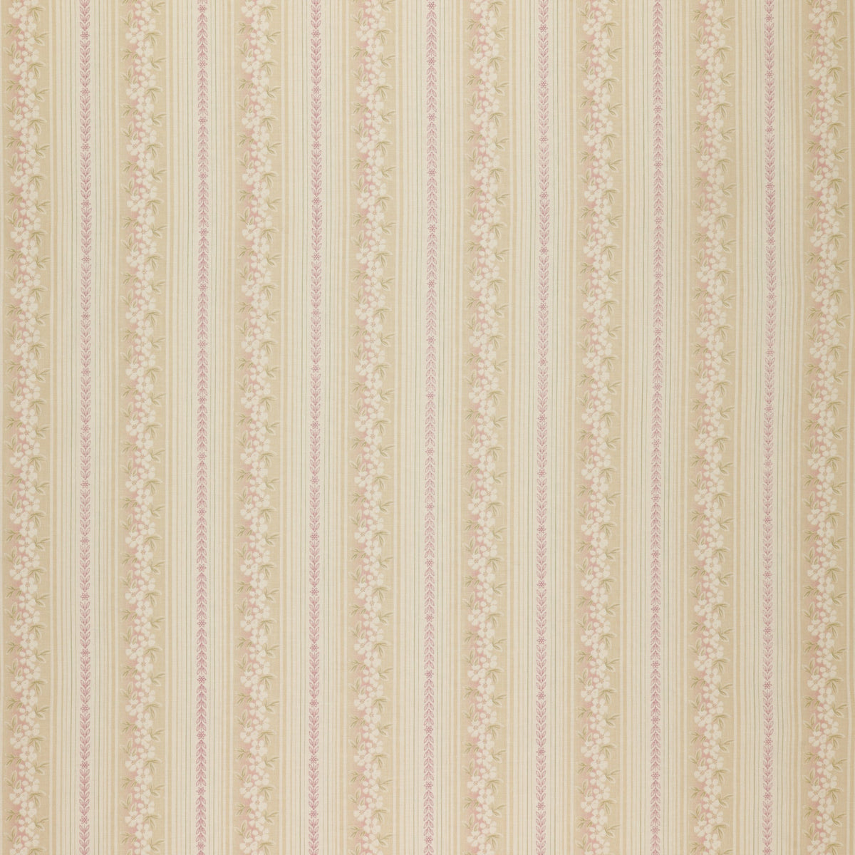 Beloved Fabric Collection - Hampton Stripe Rose/Natural