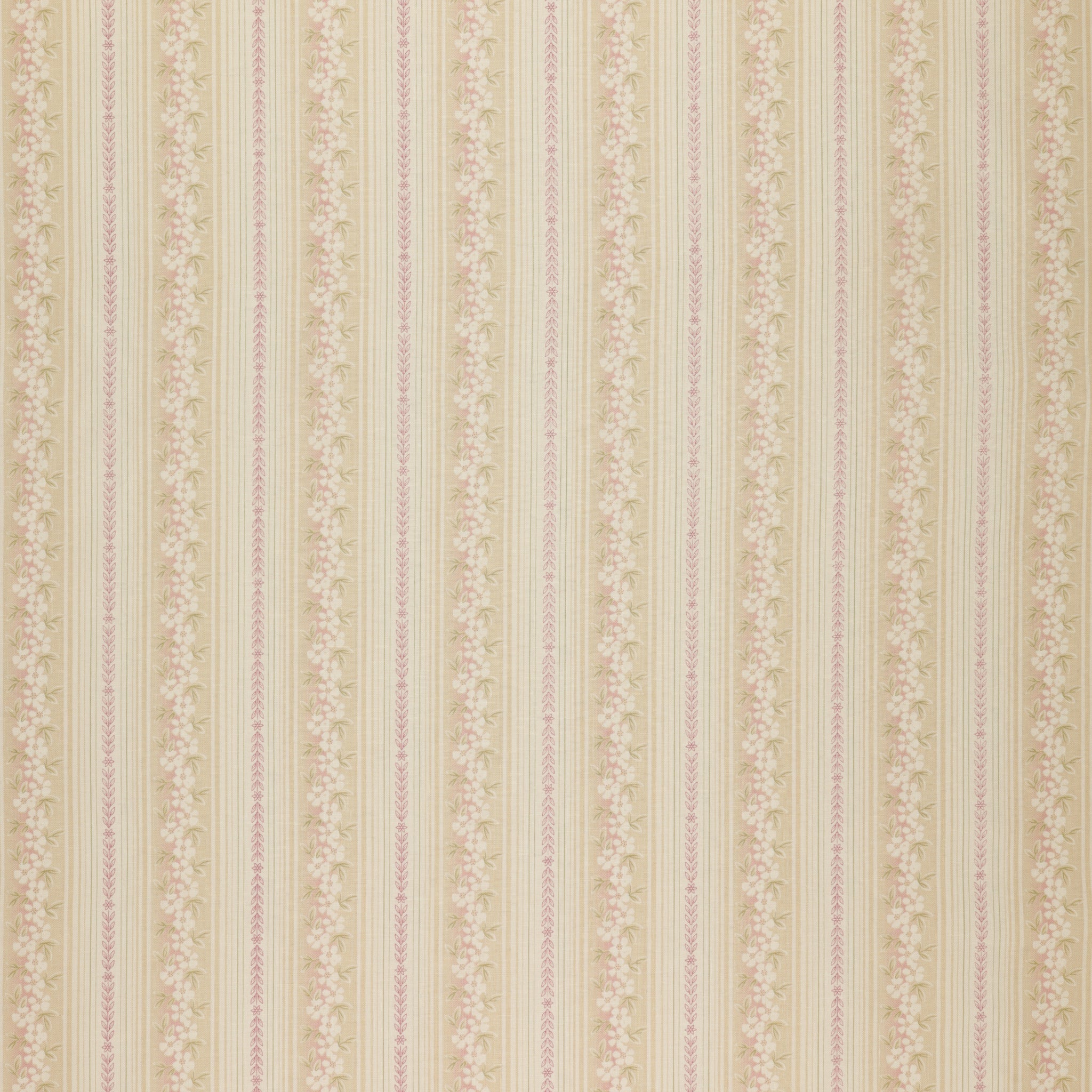 Beloved Fabric Collection - Hampton Stripe Rose/Natural