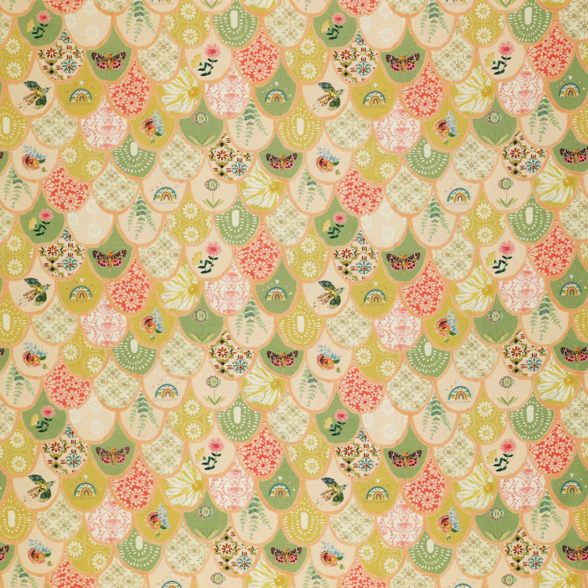 Follow Your Joy Fabric Collection - Bargello Peach/Multi