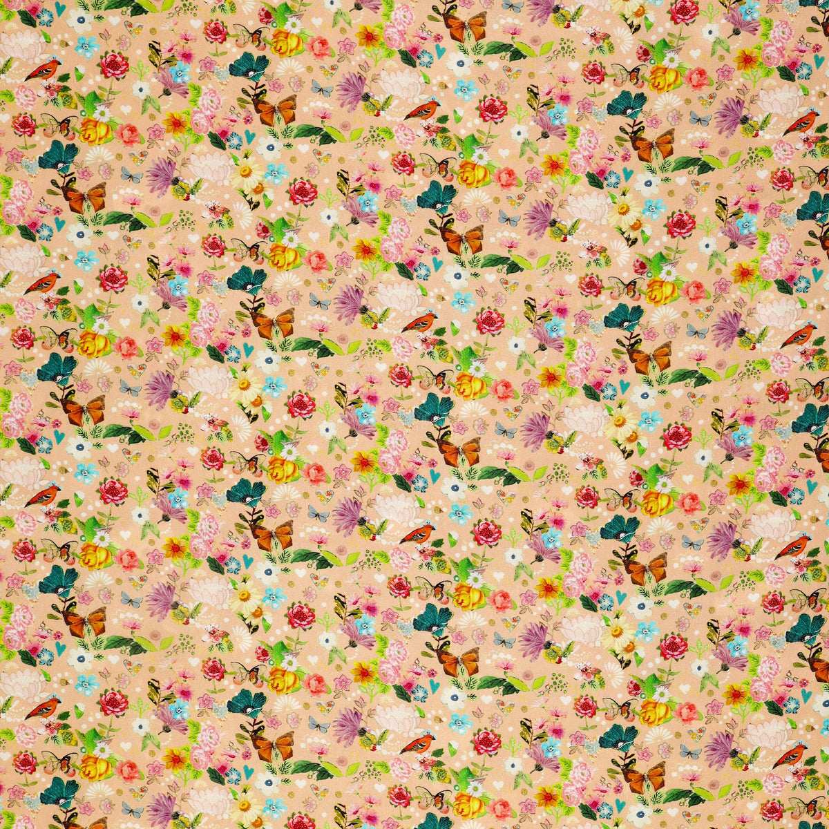 Follow Your Joy Fabric Collection - Sunshine Floral Peach