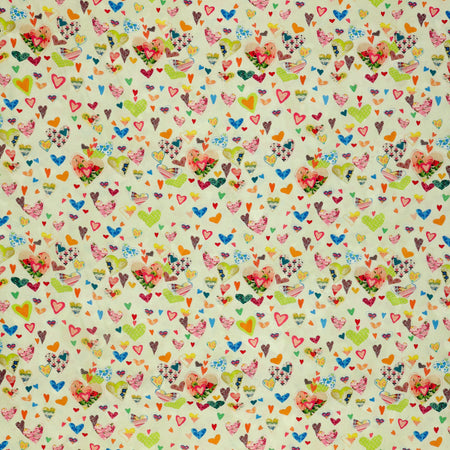 Follow Your Joy Fabric Collection - Hearts Light Sage