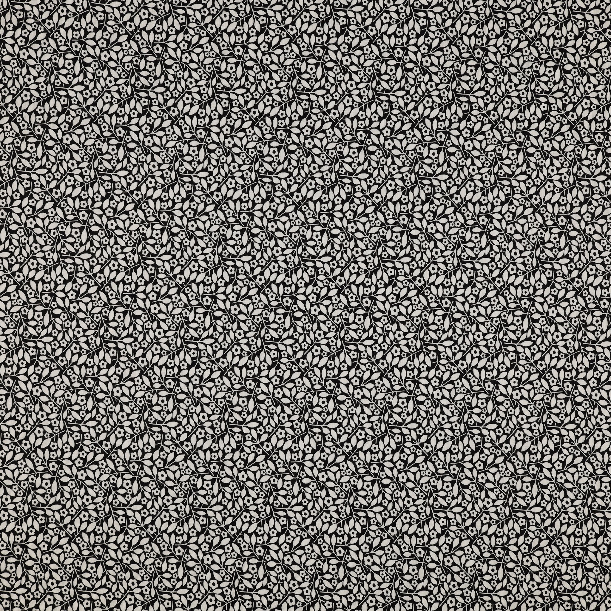 Black, White and Bloom Fabric Collection - Tracey Black/White