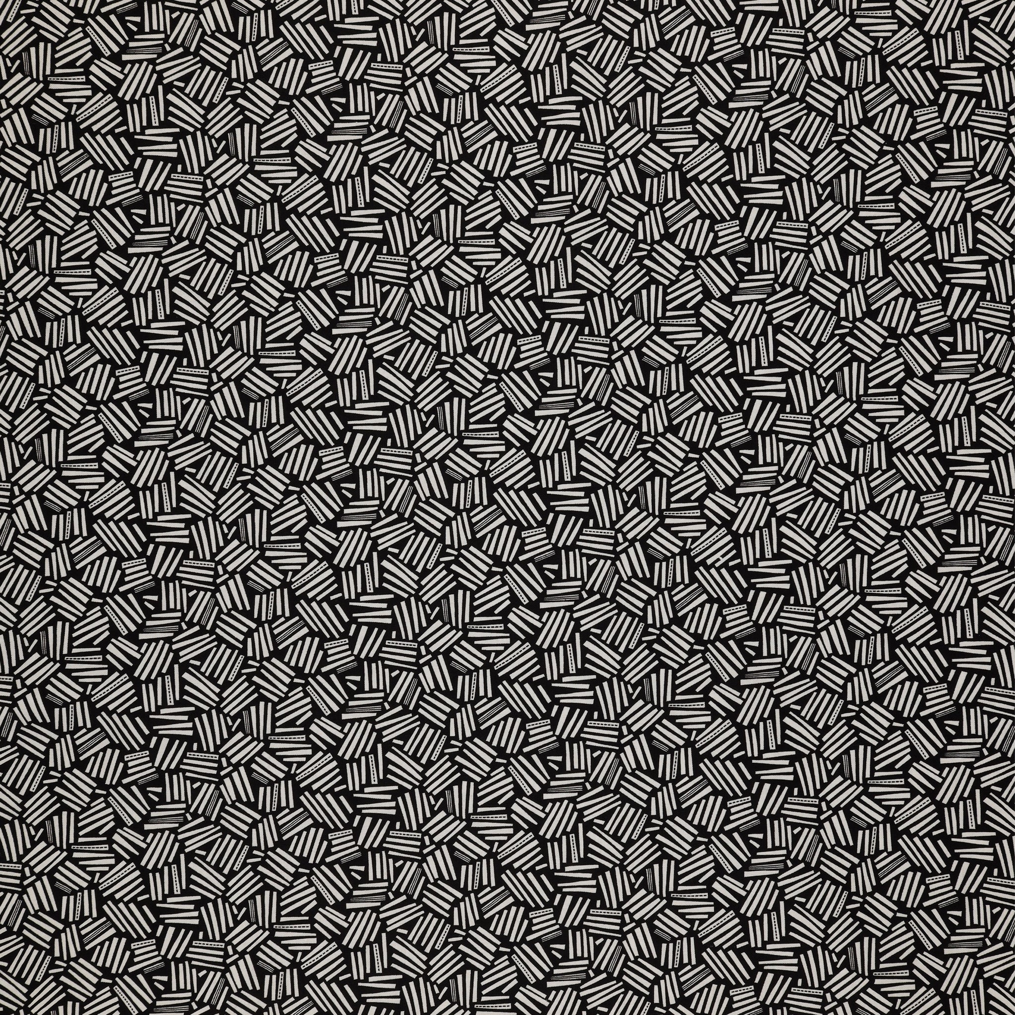 Black, White and Bloom Fabric Collection - Katy Black/White