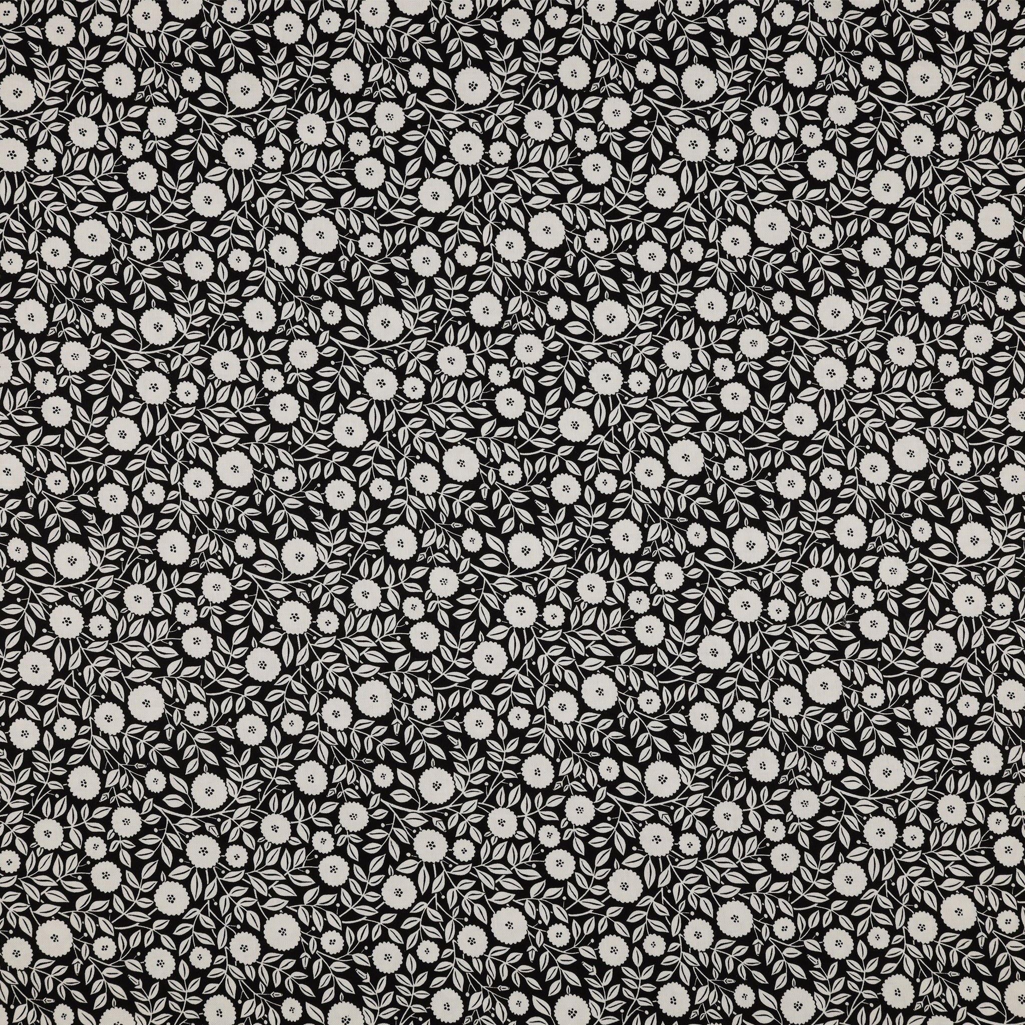 Black, White and Bloom Fabric Collection - Pamela Black/White