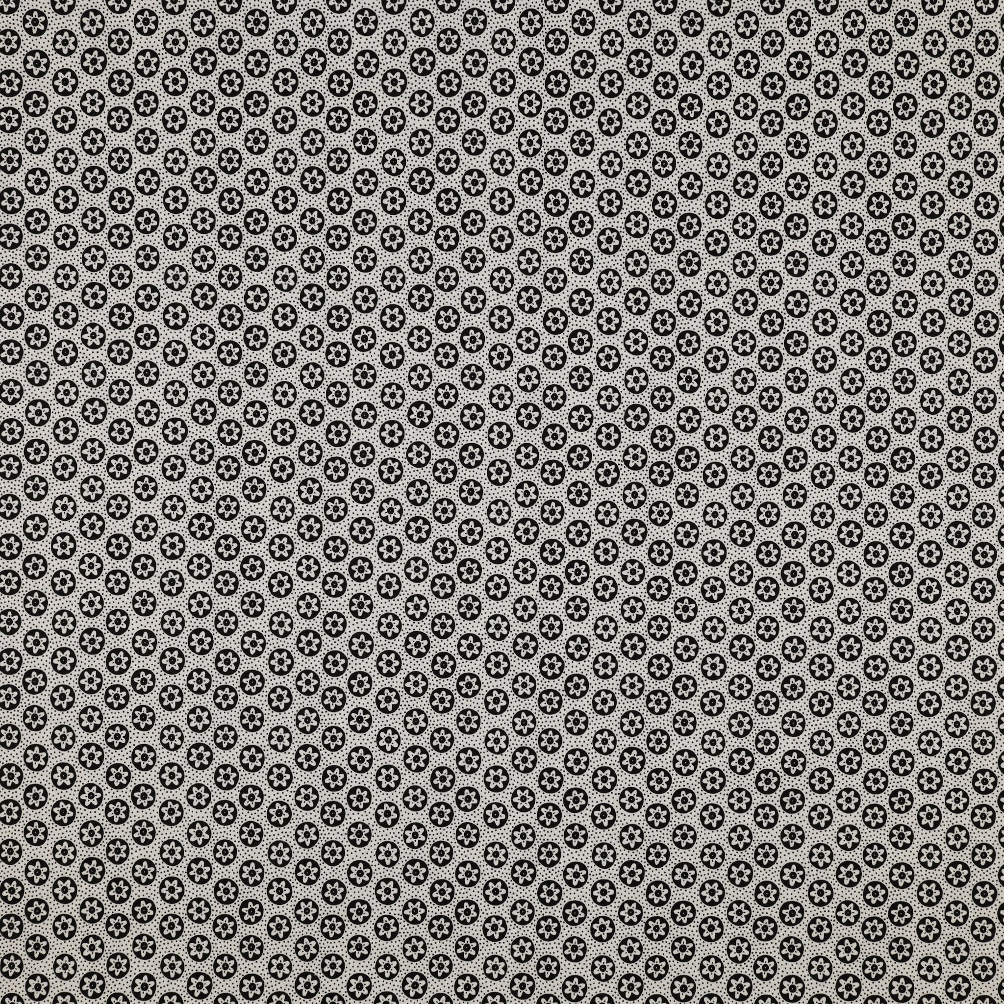Black, White and Bloom Fabric Collection - Nancy Black/White